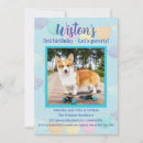 Search for dog photo invitations Blue