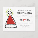 Search for funny santa christmas invitations Modern
