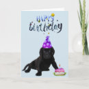 Search for black labrador puppy birthday cards Dog