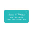 Search for bubbles return address labels Turquoise