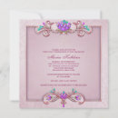 Search for pink damask first communion invitations Girls
