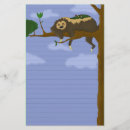 Search for sloth stationery paper Lazy