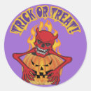 Search for evil pumpkin stickers Trick or treat