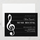 Search for music notes invitations Recital
