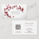 Search for cherry blossoms business cards Cosmetologist