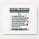 Search for funny engagement mousepads Engaged
