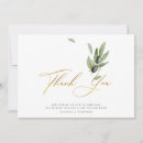 Search for olive branch thank you cards Botanical