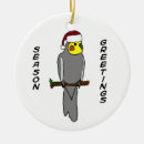Search for cockatiel christmas tree decorations Santa