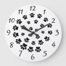 Search for paw print clocks Black