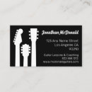 Search for rock band business cards Music teacher