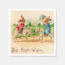 Search for vintage easter bunny napkins Rabbit