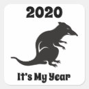 Search for year of the rat stickers Rodent