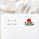 Search for farm return address labels Cow