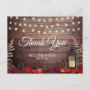 Search for autumn thank you postcards Rustic