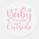 Search for cold stickers Winter baby shower