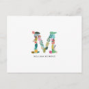 Search for m letter postcards Floral