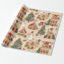Search for village wrapping paper Winter