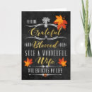Search for wife thanksgiving cards Autumn