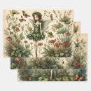 Search for vintage butterfly wrapping paper Botanical