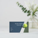 Search for tennis business cards Instructor
