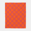 Search for orange gingham blankets Chequered