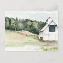 Search for barns postcards Watercolor