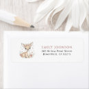 Search for baby deer return address labels Girl baby shower
