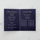 Search for traditional reception wedding programs Folded