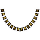 Search for yellow and black bunting flags Party