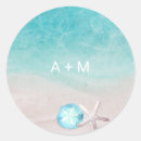 Search for sand dollar wedding stickers Watercolor