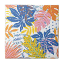 Search for tropical jungle leaves tiles Pink