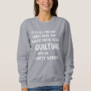 Search for quilting hoodies Humour