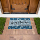 Search for blue snowflakes christmas doormats Pattern