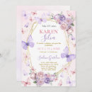 Search for purple pink butterfly quinceanera invitations Mis quince