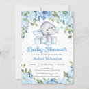 Search for blue elephant baby shower invitations For kids