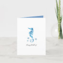 Search for seahorse birthday cards Watercolor