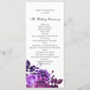 Search for flowers program wedding programs Purple
