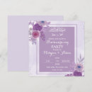 Search for floral open house invitations Purple