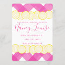 Search for pink lemon invitations Gingham