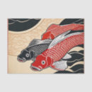 Search for koi fish tissue paper Vintage