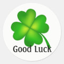 Search for good luck clover stickers Ireland