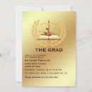 Search for lawyer graduation invitations Gold
