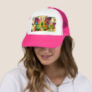 Search for floral abstract baseball hats colourful