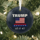 Search for president christmas tree decorations Make america great again