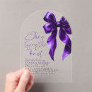 Search for acrylic bridal shower invitations Coquette