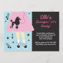 Search for poodle invitations 1950's