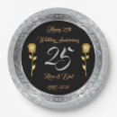 Search for 25th birthday plates Elegant