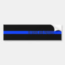 Search for lined bumper stickers Thin blue line