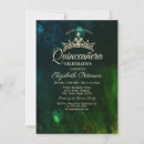Search for green and black quinceanera invitations Quinceañera