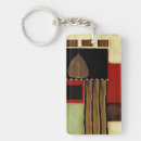 Search for contemporary art key rings Red